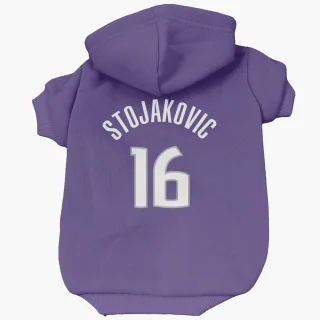 Sacramento Kings Peja Stojakovic Purple  Dog & Cat Pet Hoodie